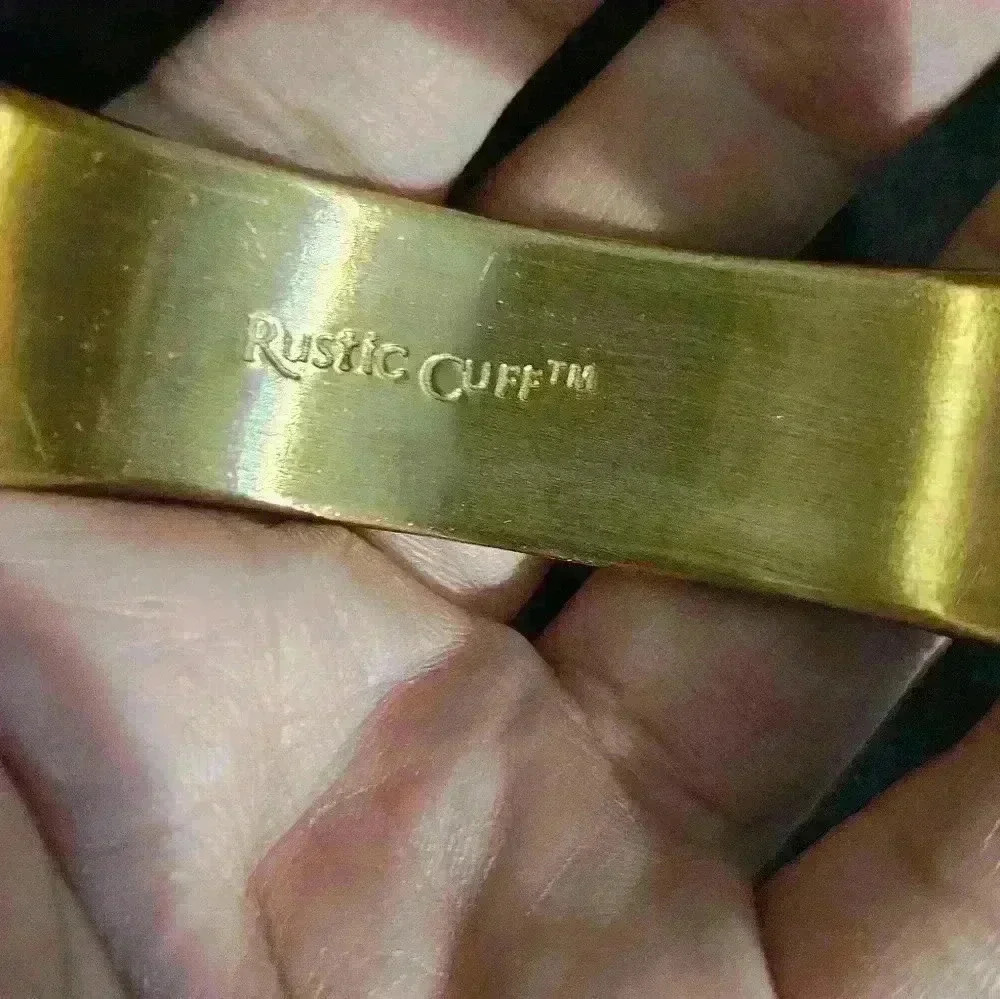 Rustic Cuff Bangle Bracelet - Picture 4 of 4